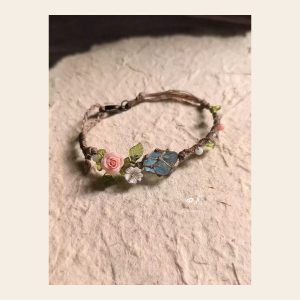 Blue Stone Rose Bracelet