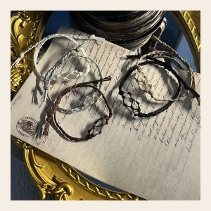 Clear Raw Stone Adjustable Bracelet
