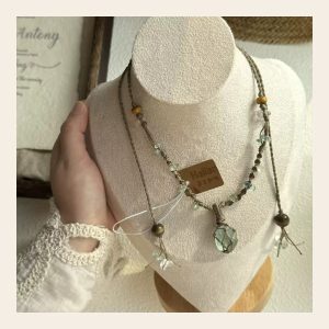 Green Fluorite Pendant Necklace