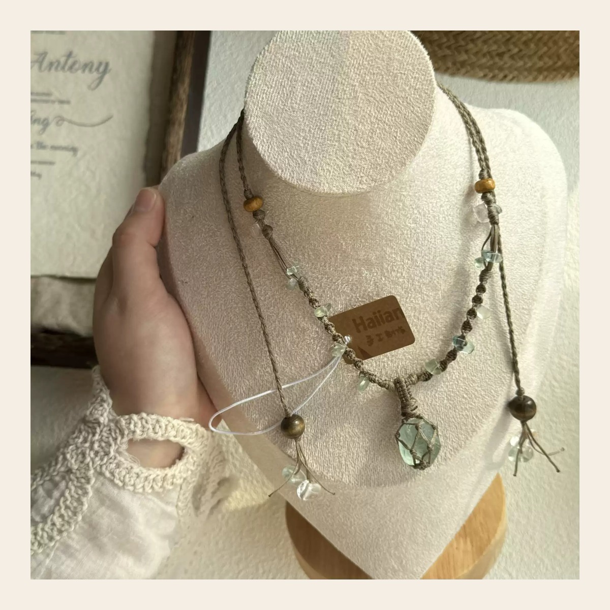 Natural stone jewelry details by Held Stone Jewelry