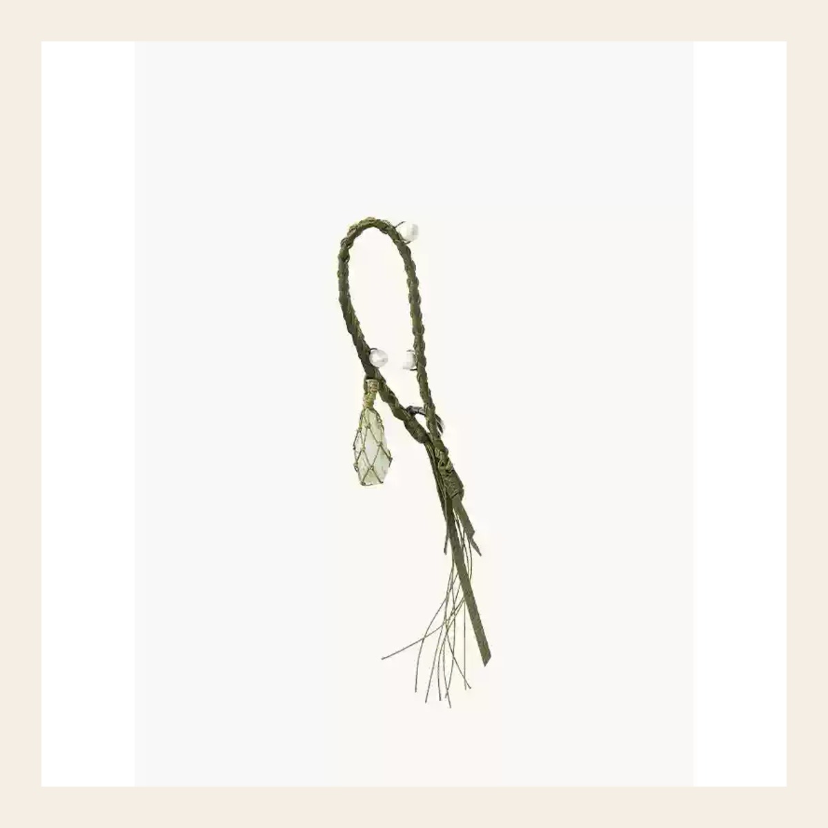 Green Stone Charm Pendant