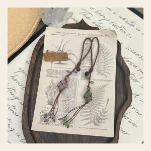 Lilac Stone Bag Charm