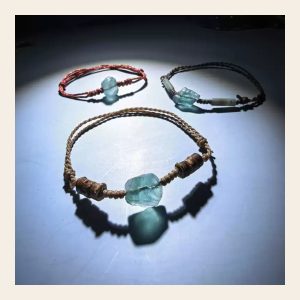 Purple and Clear Stone Adjustable Bracelet
