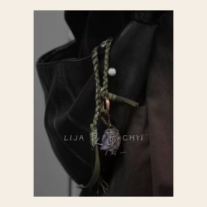 Purple Stone Bag Charm