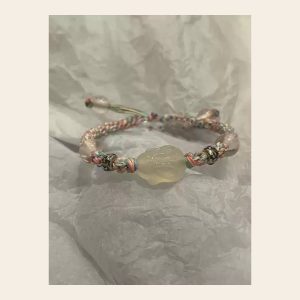 Soft Peach Stone Bracelet