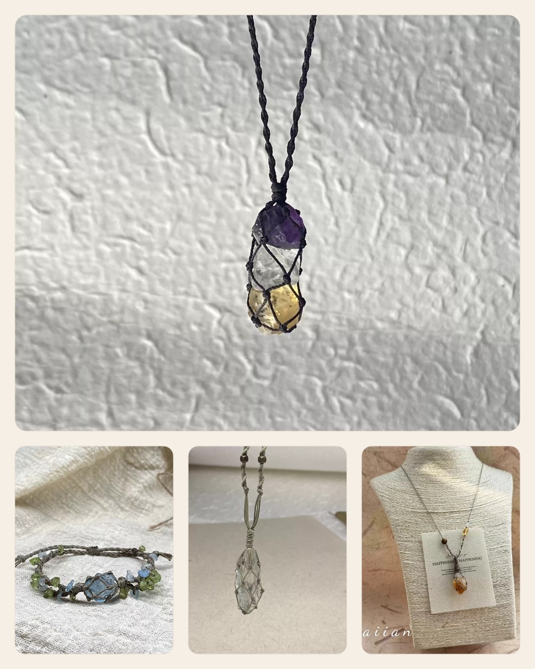 Held Stone Jewelry featured product collage