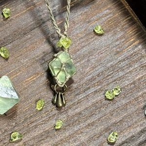 Green Stone Pendant Necklace